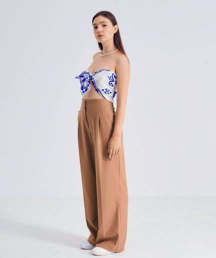 Eşarfă Albastru-Histria Pătrată