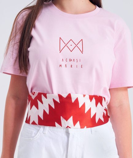 Tricou Aceeaşi Mărie Logo Roz Pal