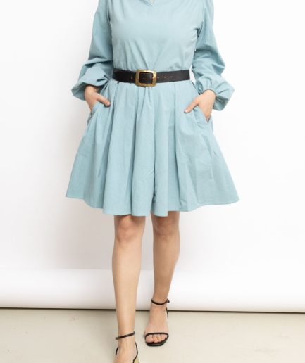 Rochie Zestre Albastru Scandinav