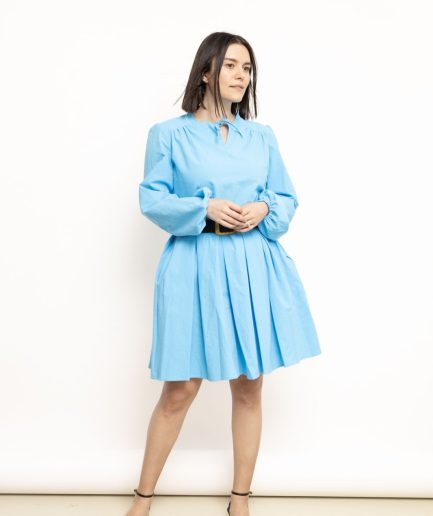 Rochie Zestre Albastru Senin