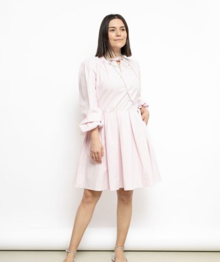 Rochie Zestre Roz Pudrat