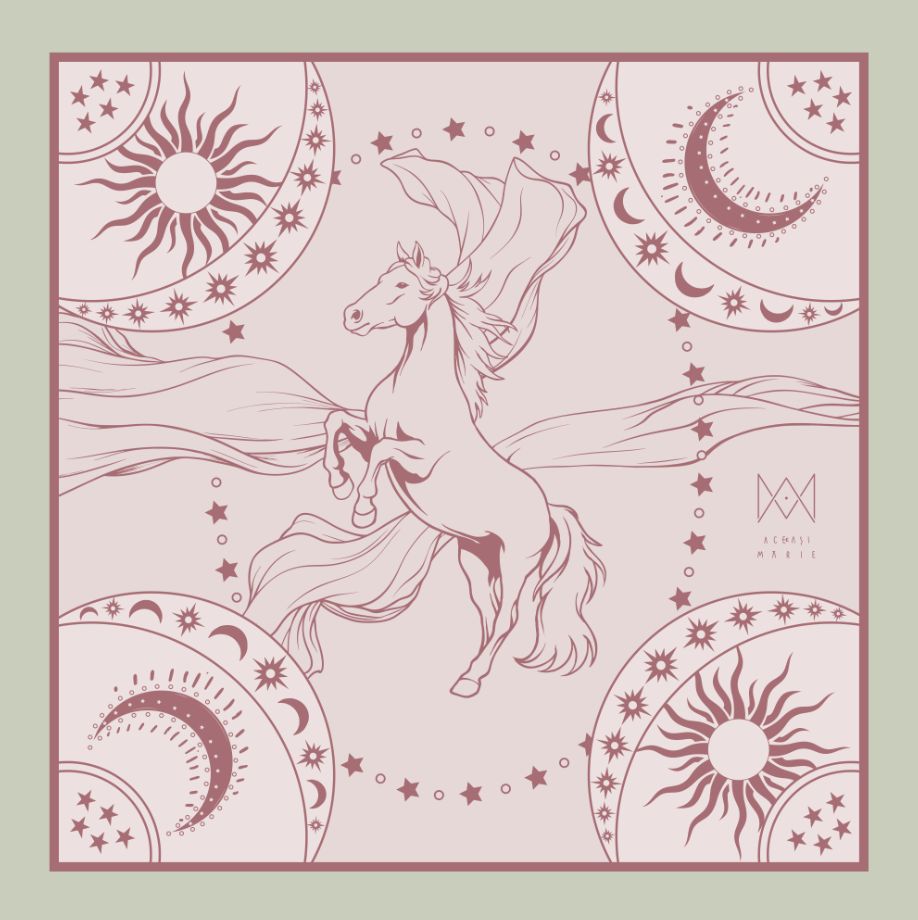 Eşarfă Magical Memory Pink - imagine 3